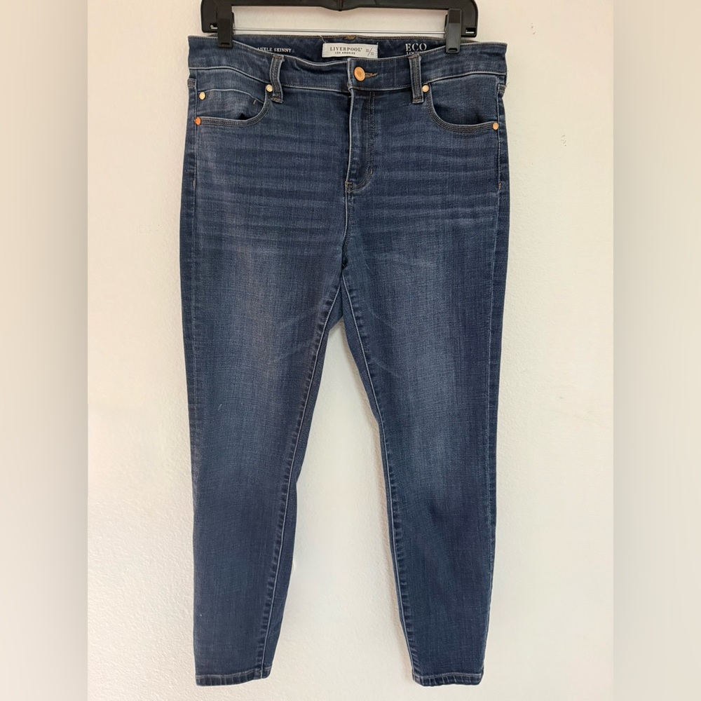 Liverpool Dark Blue Women's Skinny Jeans